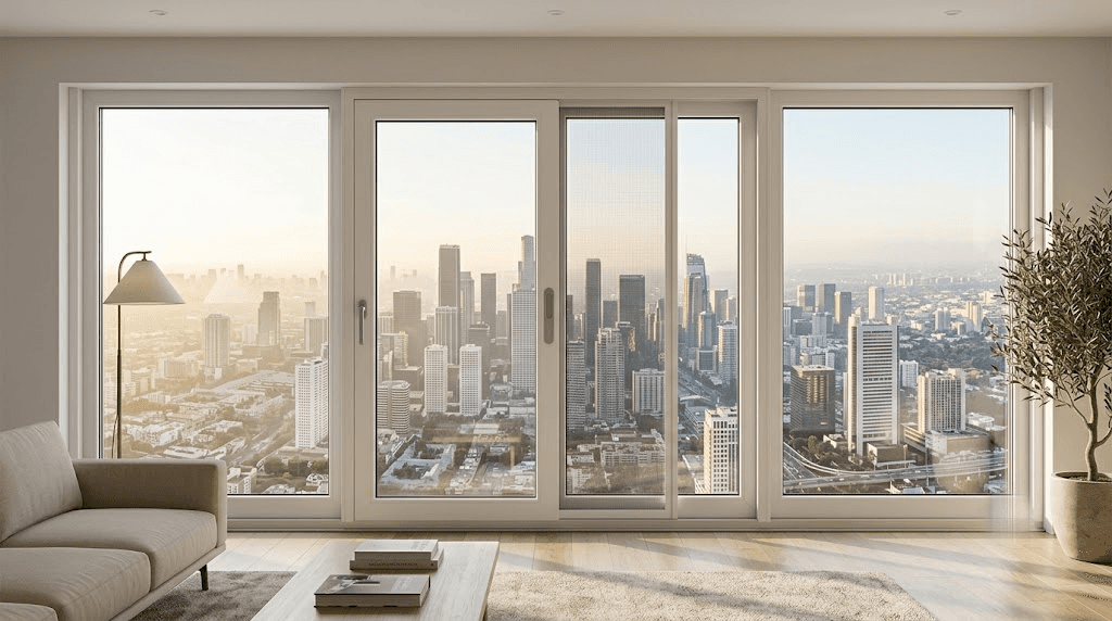 DORPRIME High Performance UPVC Windows in High-Rise Interior